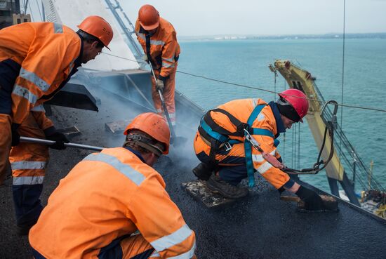Construction of Kerch Strait (Crimean) Bridge