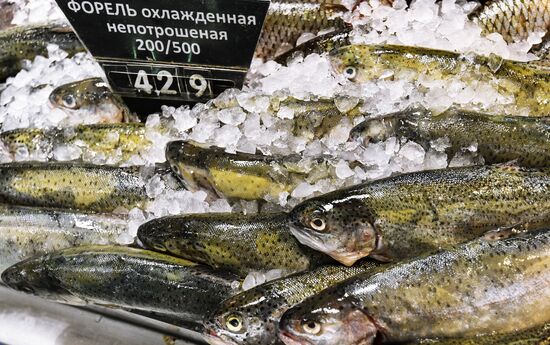 Perekryostok supermarket in Moscow