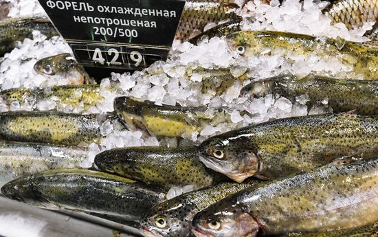 Perekryostok supermarket in Moscow