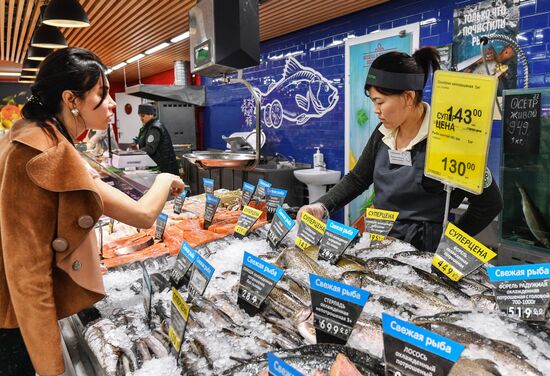 Perekryostok supermarket in Moscow