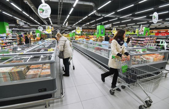 Perekryostok supermarket in Moscow