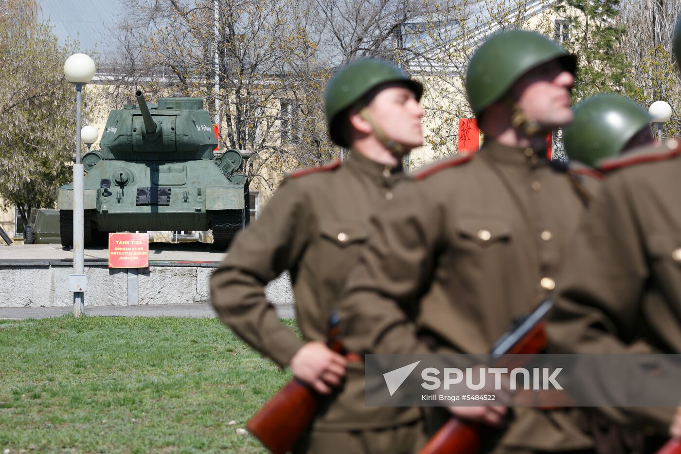 Victory Day parade rehearsal in Volgograd