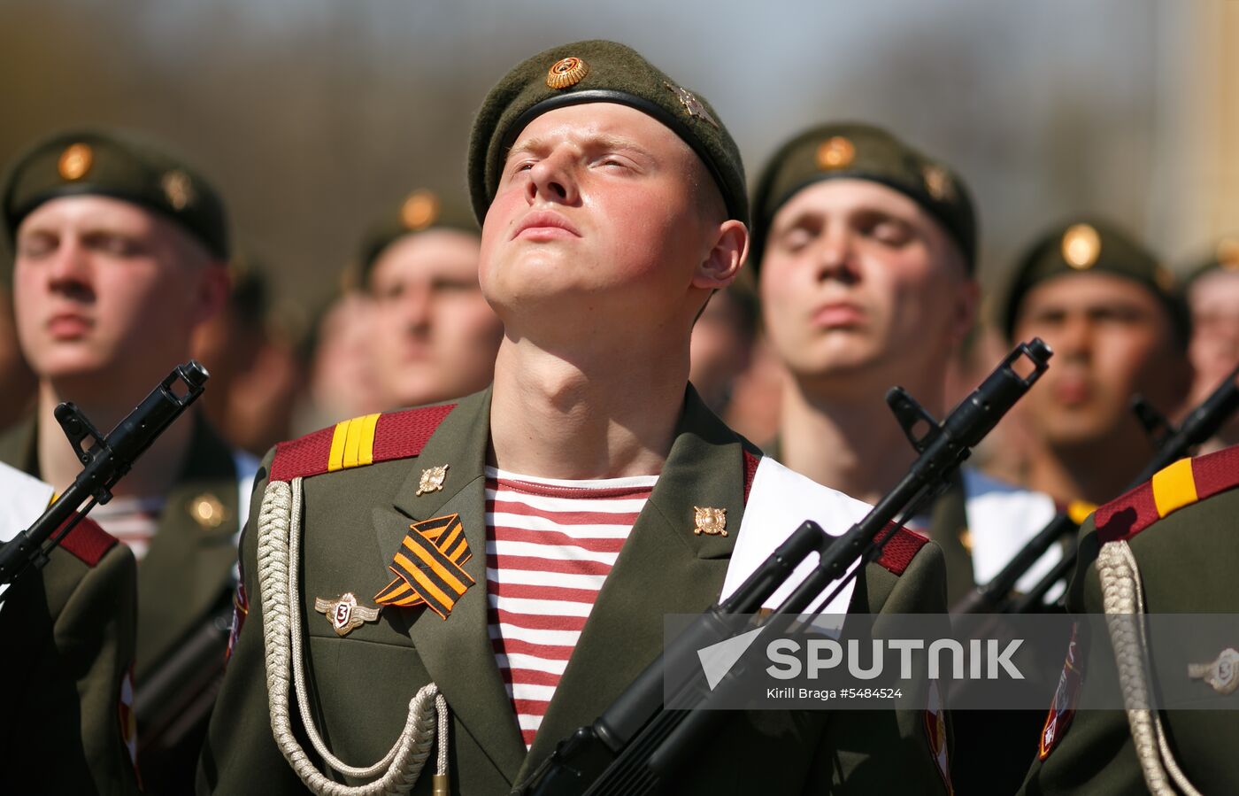 Victory Day parade rehearsal in Volgograd
