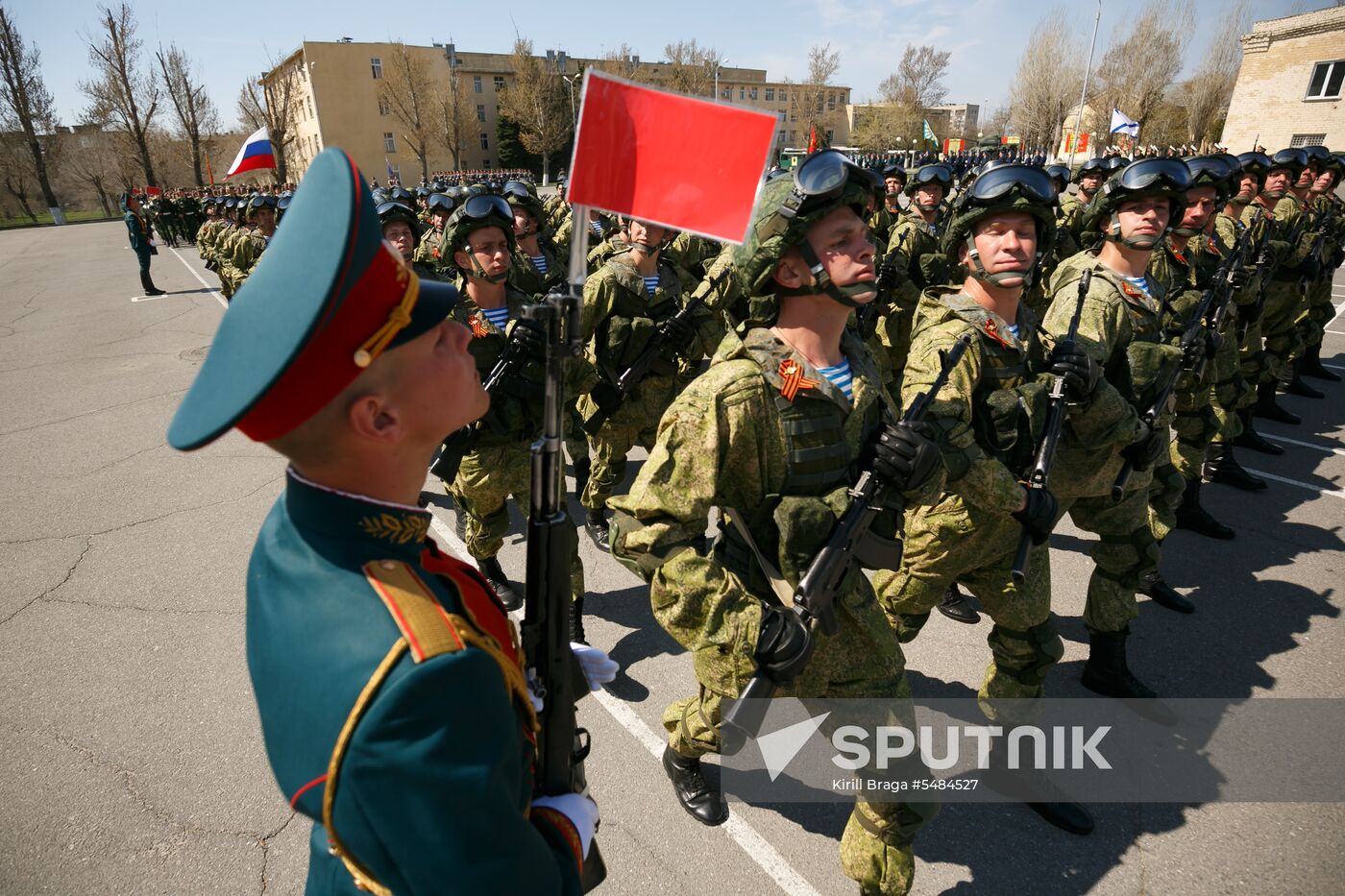 Victory Day parade rehearsal in Volgograd