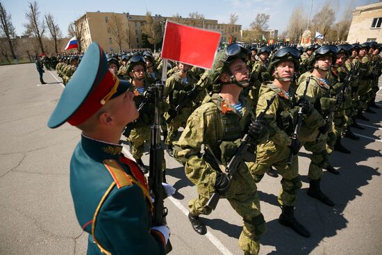 Victory Day parade rehearsal in Volgograd
