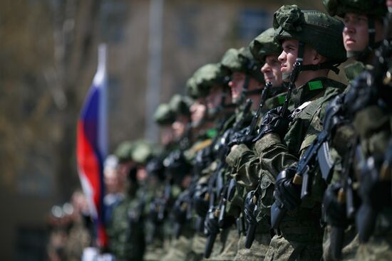 Victory Day parade rehearsal in Volgograd