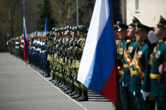 Victory Day parade rehearsal in Volgograd