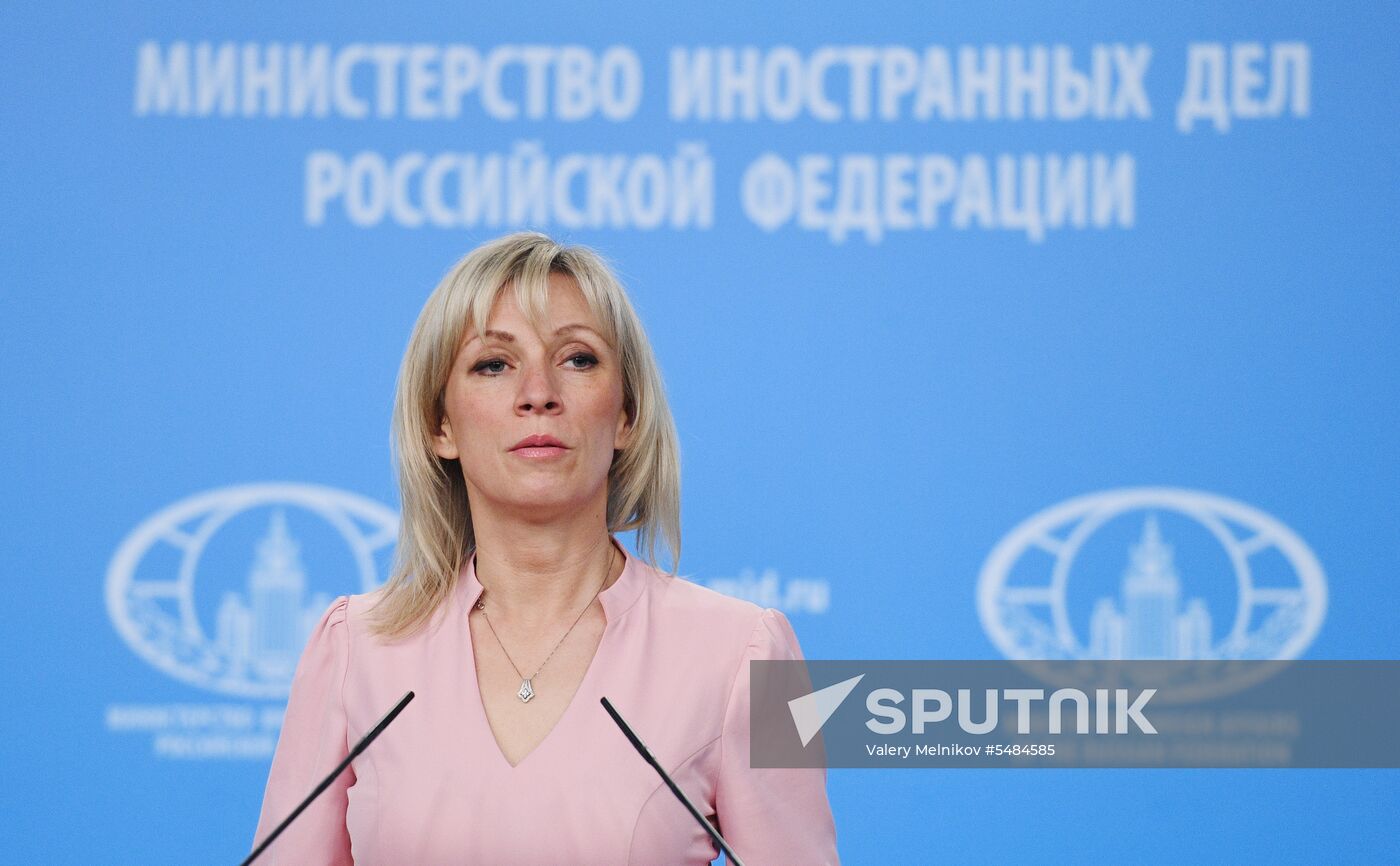 Briefing by Russian Foreign Ministry Spokesperson Maria Zakharova