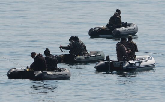 Walleye pollock fishing in Primorye