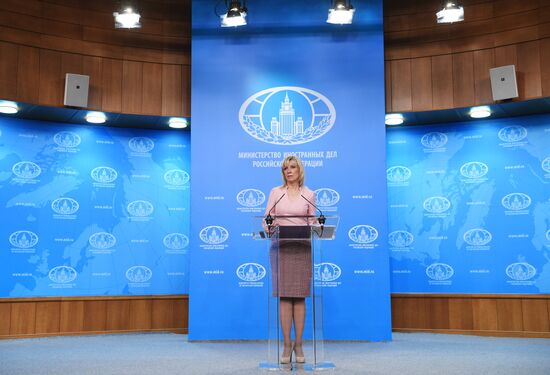 Briefing by Russian Foreign Ministry Spokesperson Maria Zakharova
