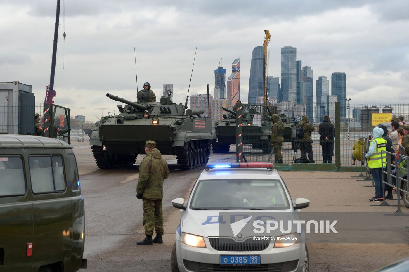 Victory Day parade rehearsal on Red Square