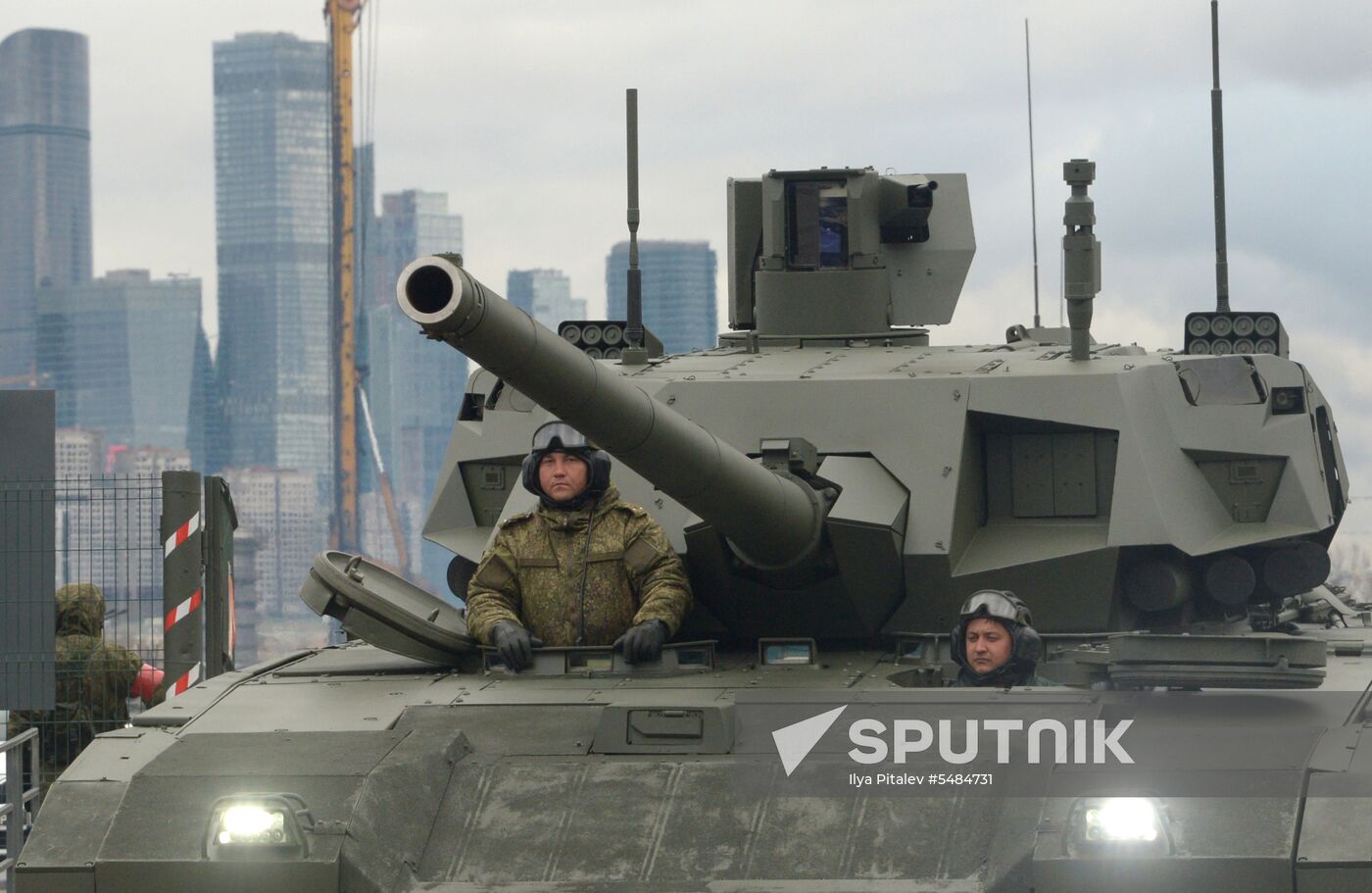 Victory Day parade rehearsal on Red Square