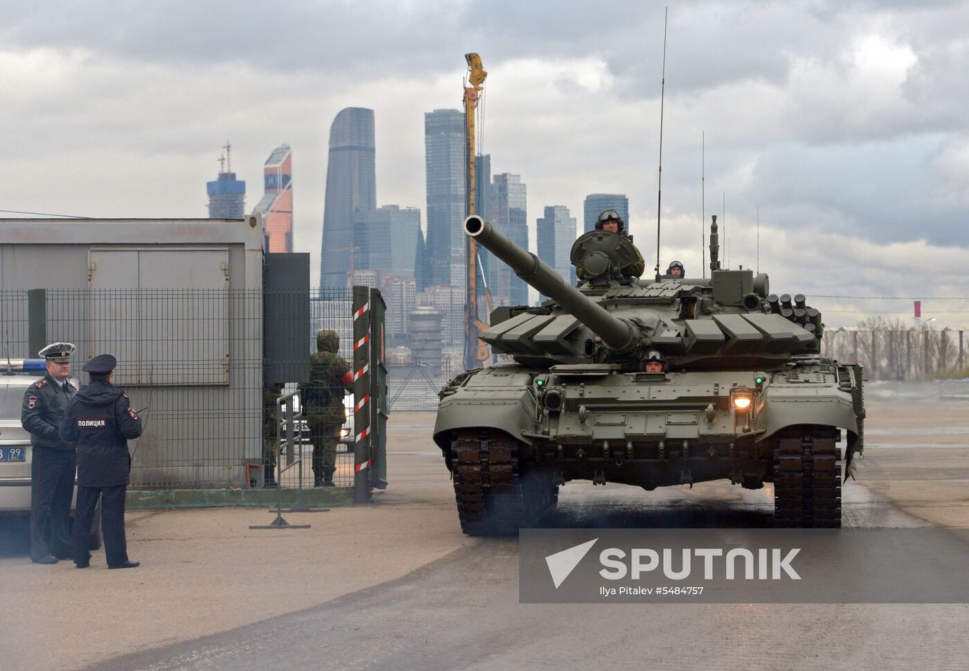 Victory Day parade rehearsal on Red Square