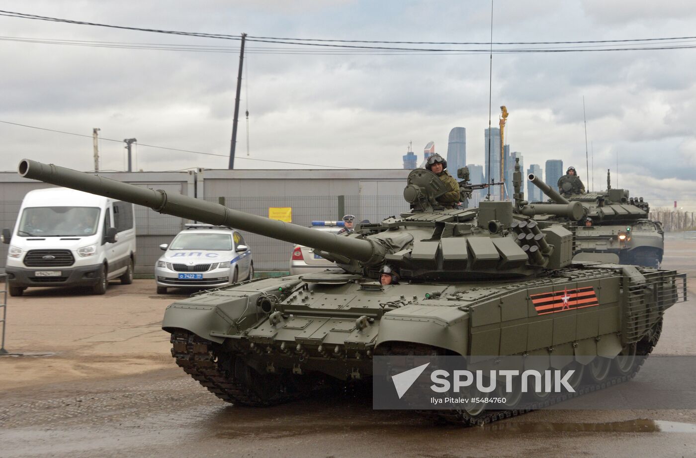 Victory Day parade rehearsal on Red Square