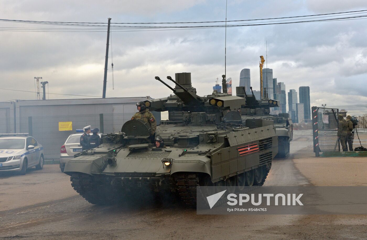 Victory Day parade rehearsal on Red Square