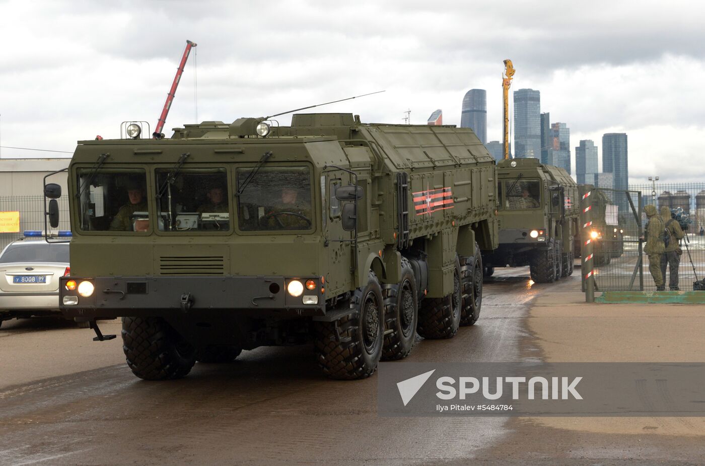 Victory Day parade rehearsal on Red Square