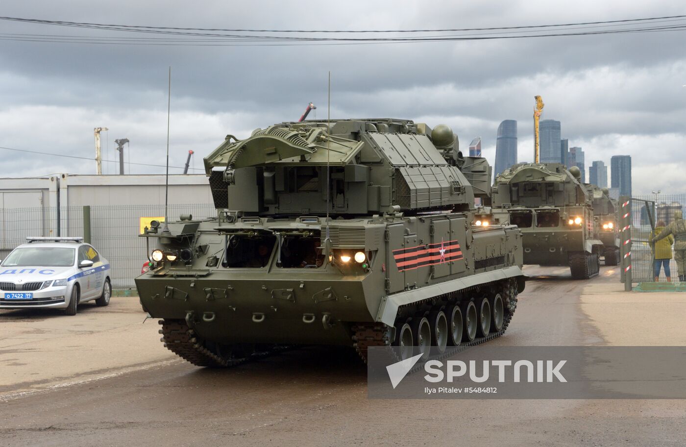 Victory Day parade rehearsal on Red Square