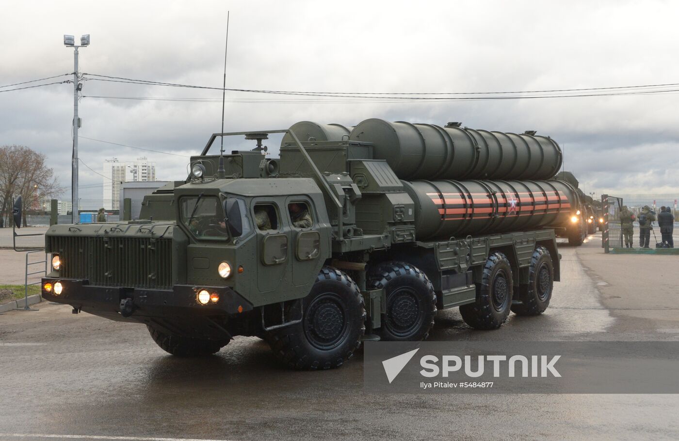 Victory Day parade rehearsal on Red Square