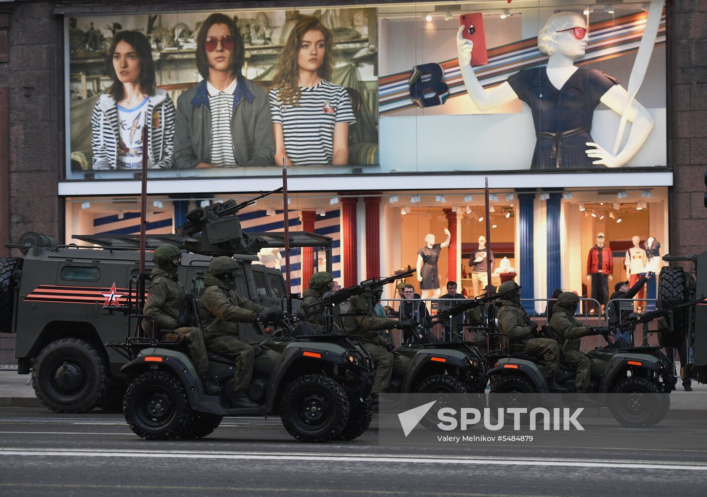 Victory Day parade rehearsal on Red Square