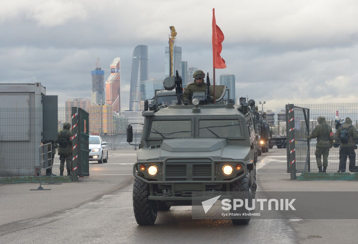 Victory Day parade rehearsal on Red Square