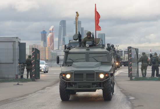Victory Day parade rehearsal on Red Square