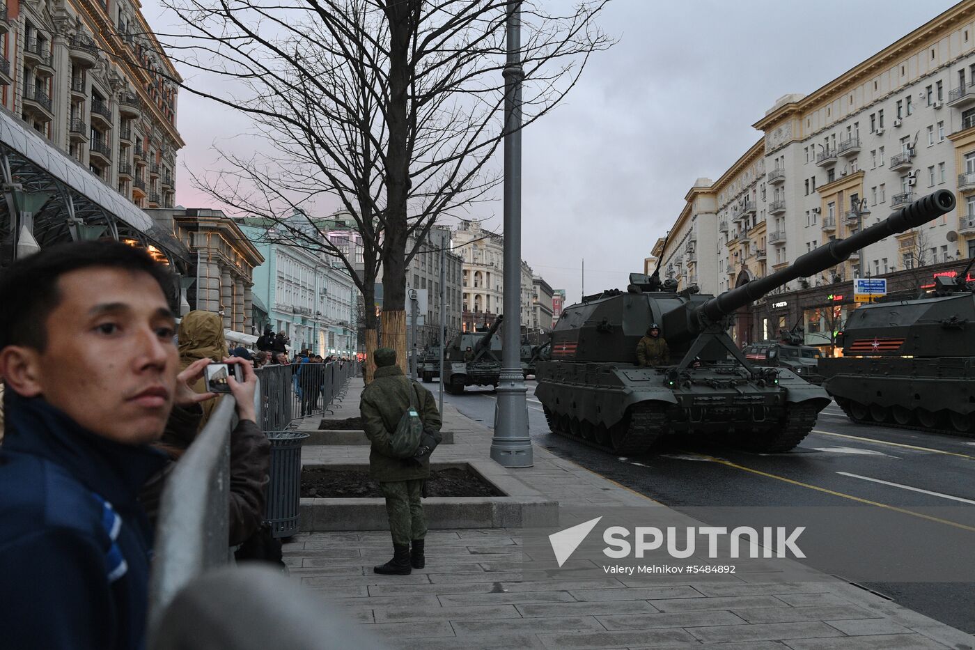 Victory Day parade rehearsal on Red Square