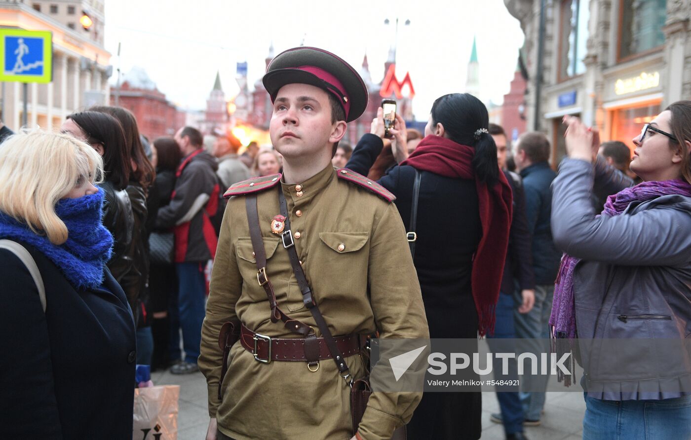 Victory Day parade rehearsal on Red Square