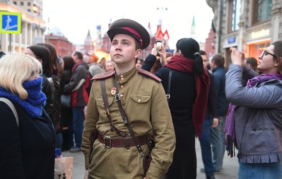 Victory Day parade rehearsal on Red Square