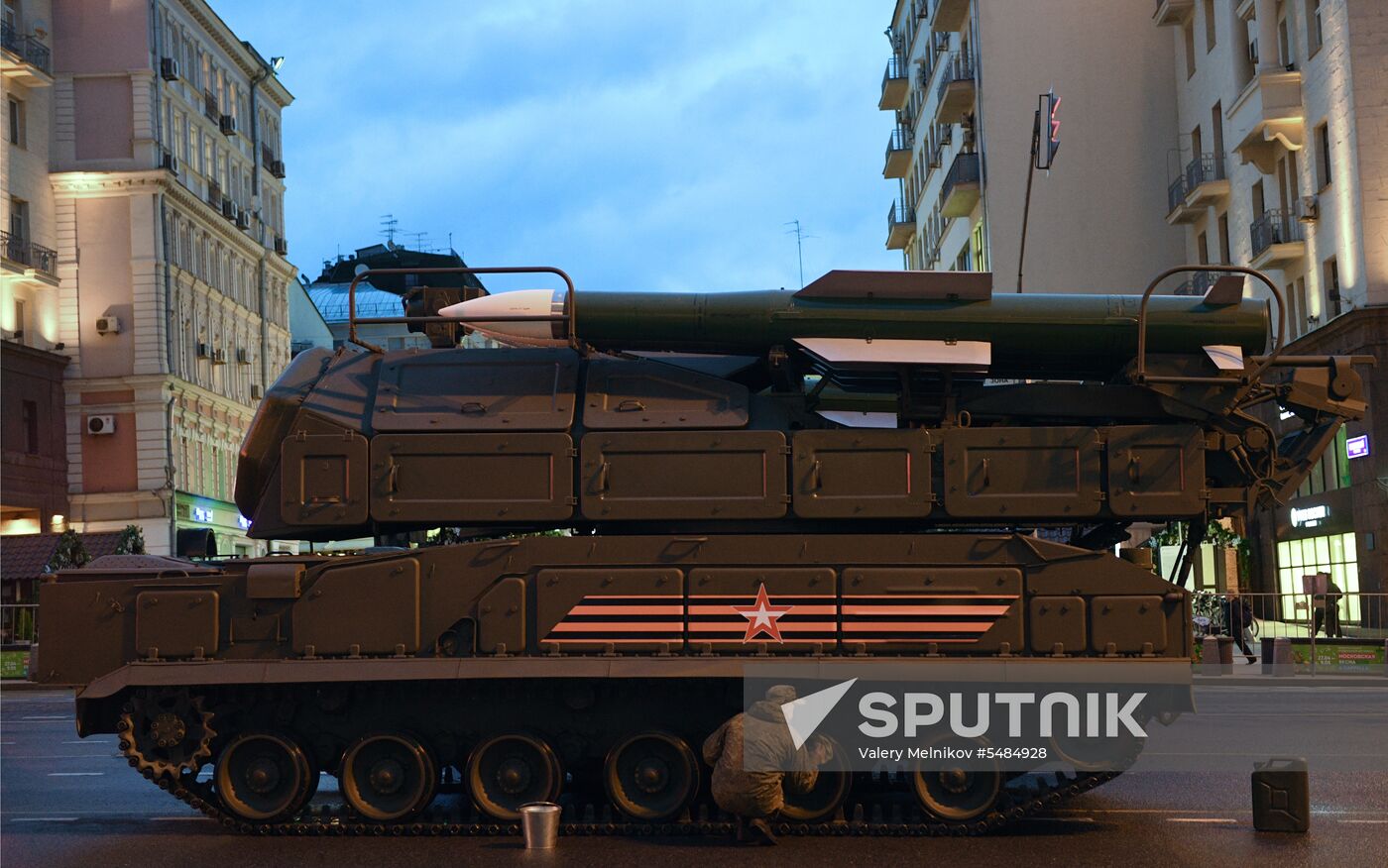 Victory Day parade rehearsal on Red Square