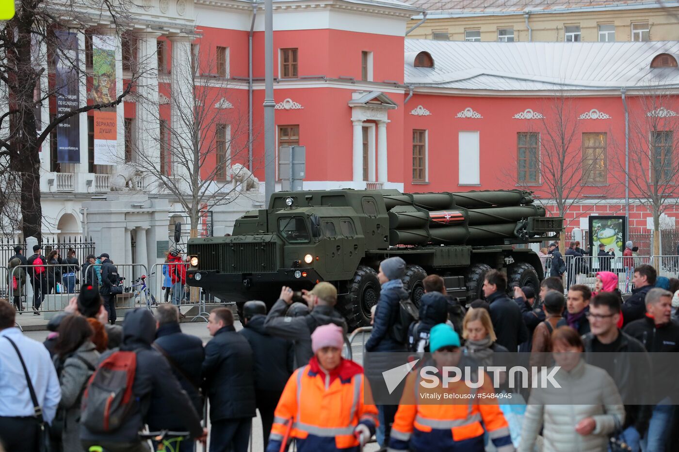 Victory Day parade rehearsal on Red Square