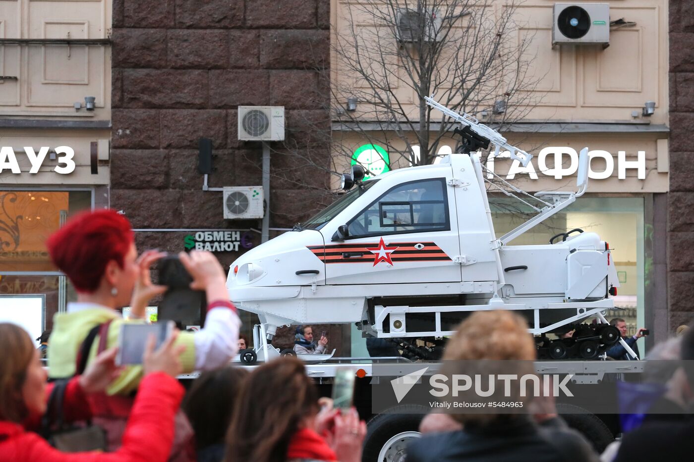 Victory Day parade rehearsal on Red Square
