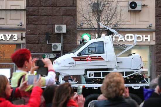 Victory Day parade rehearsal on Red Square