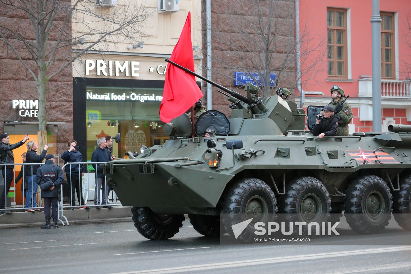 Victory Day parade rehearsal on Red Square