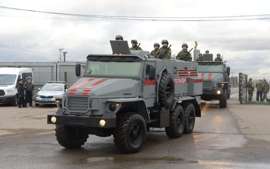 Victory Day parade rehearsal on Red Square