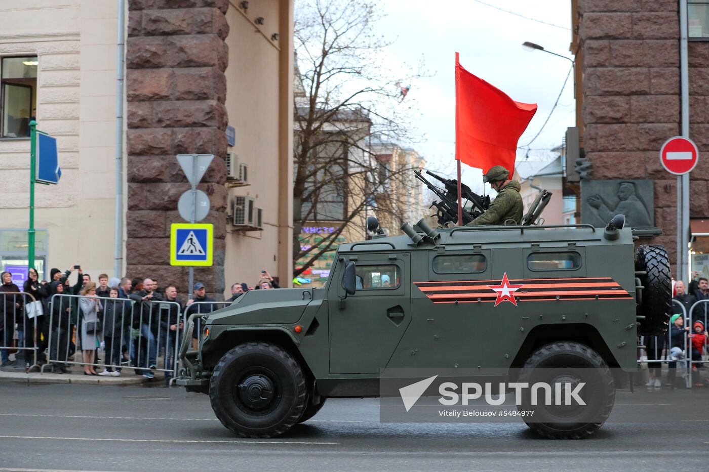 Victory Day parade rehearsal on Red Square