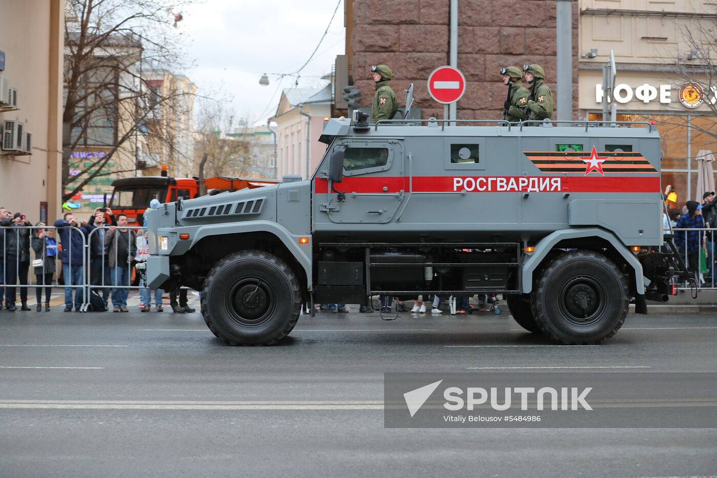 Victory Day parade rehearsal on Red Square