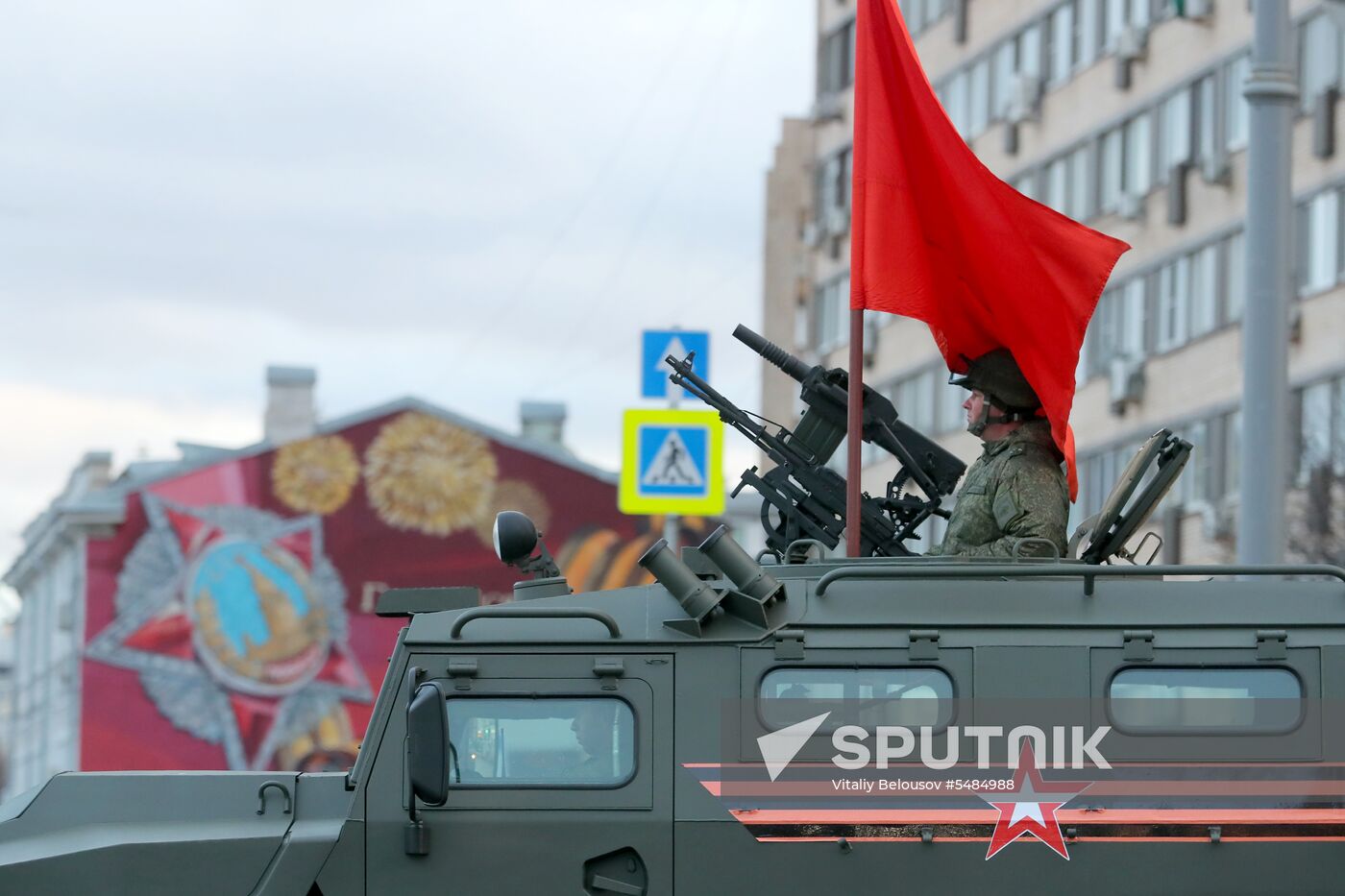 Victory Day parade rehearsal on Red Square