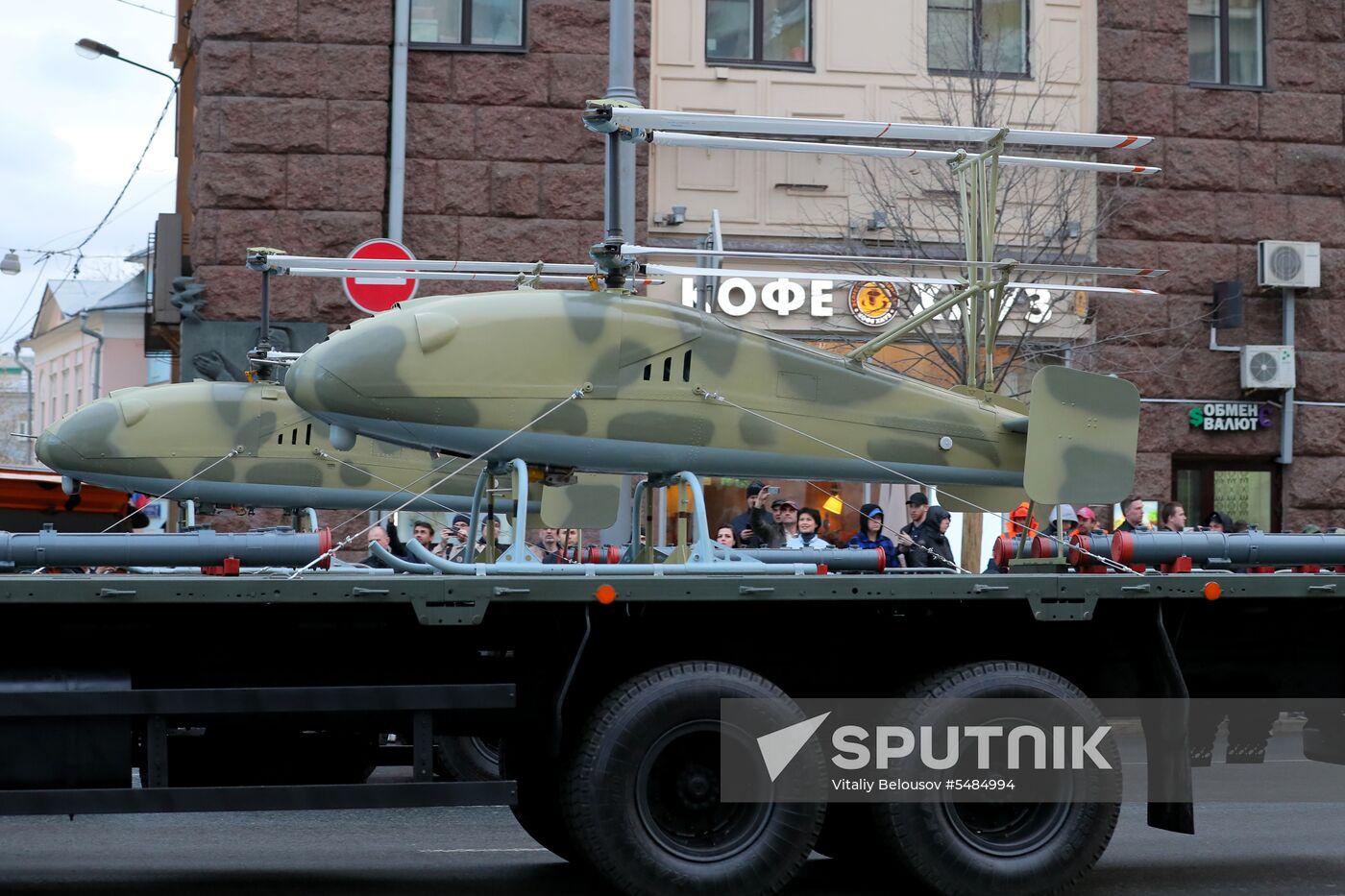 Victory Day parade rehearsal on Red Square