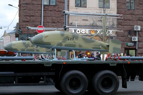 Victory Day parade rehearsal on Red Square