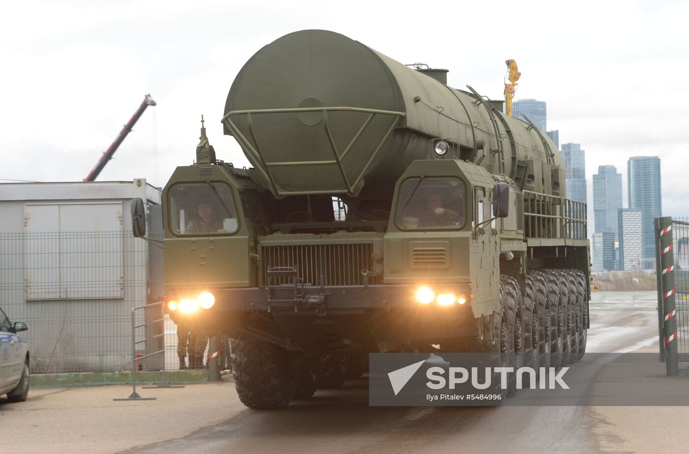 Victory Day parade rehearsal on Red Square