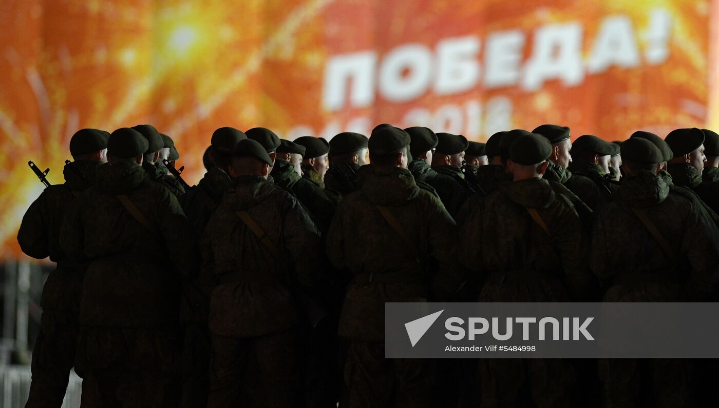 Victory Day parade rehearsal on Red Square