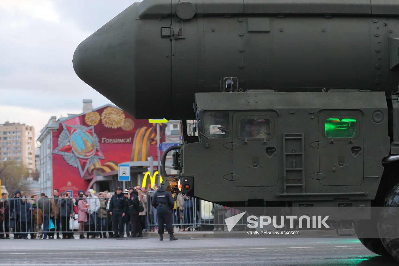 Victory Day parade rehearsal on Red Square