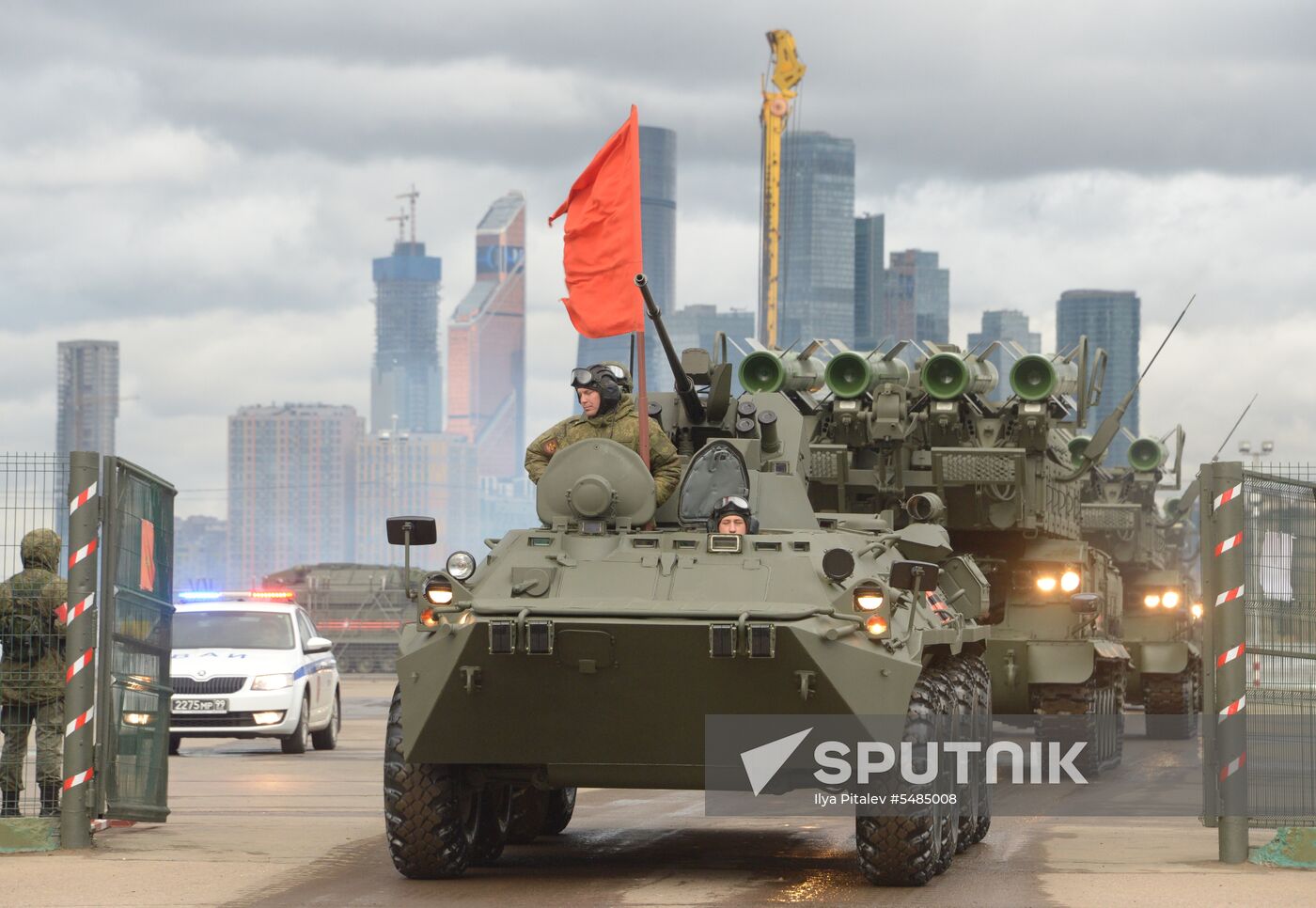 Victory Day parade rehearsal on Red Square