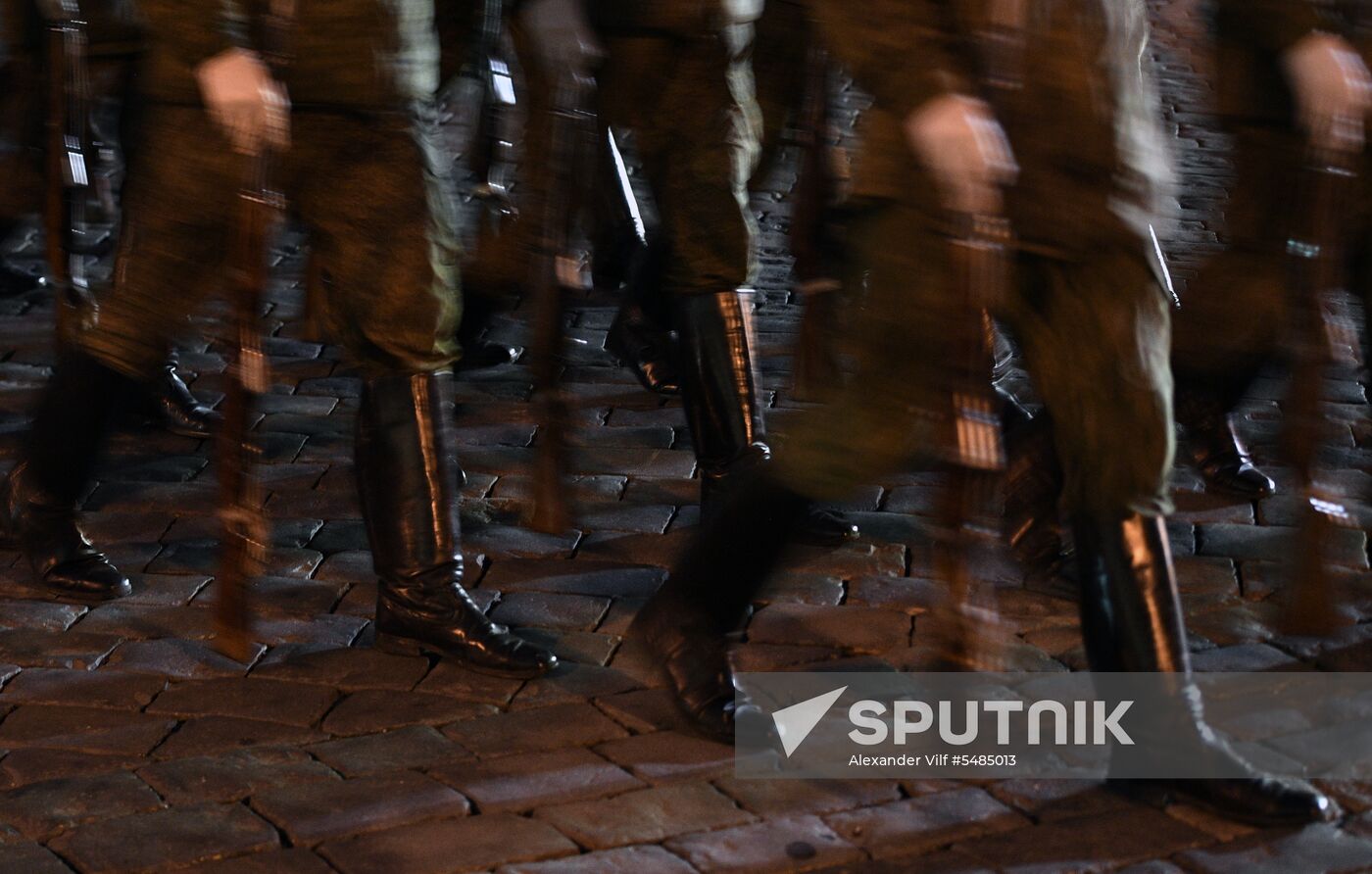 Victory Day parade rehearsal on Red Square