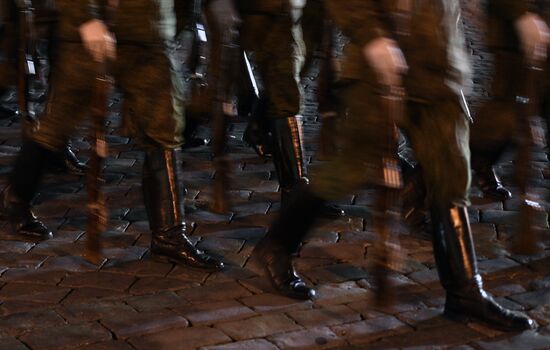 Victory Day parade rehearsal on Red Square