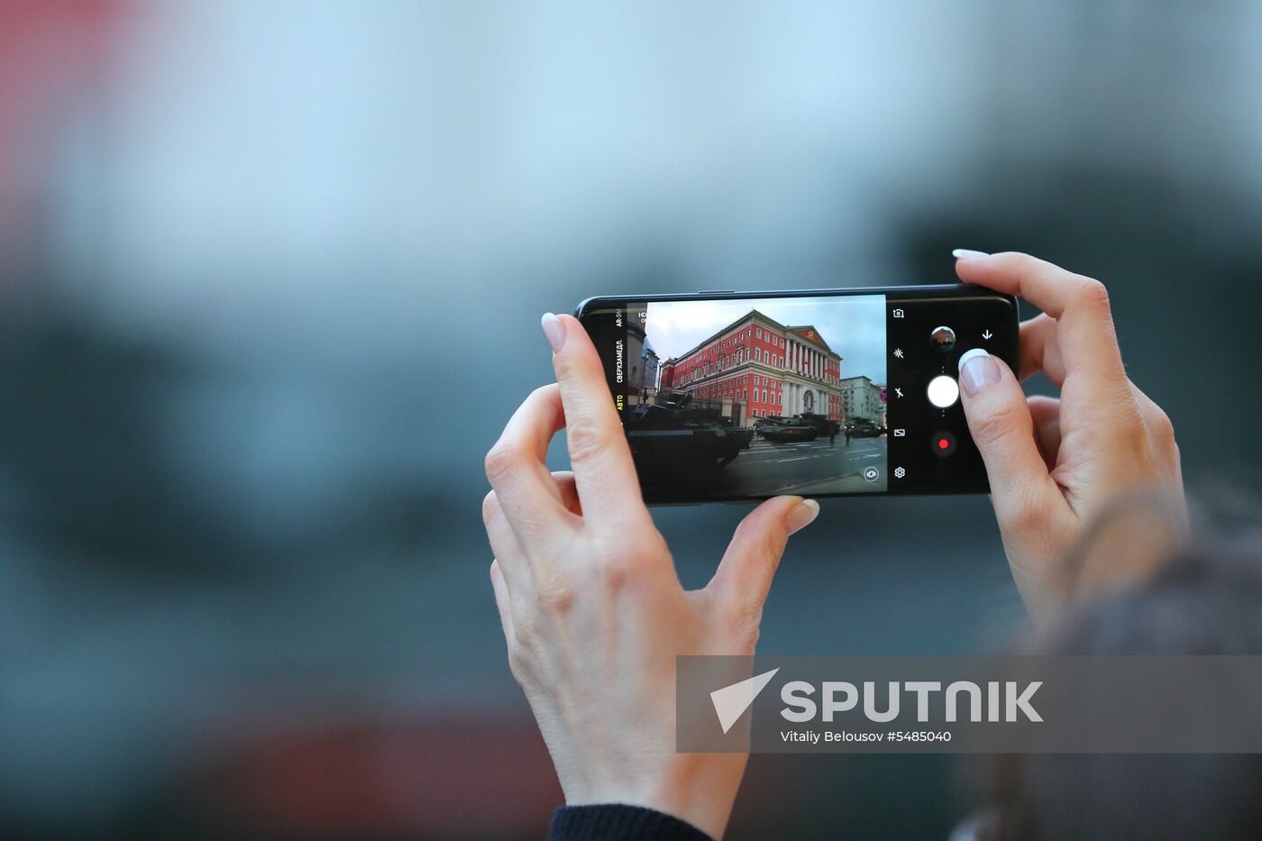 Victory Day parade rehearsal on Red Square