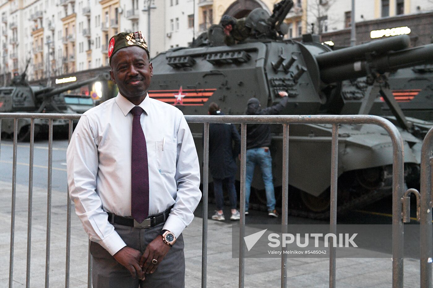 Victory Day parade rehearsal on Red Square