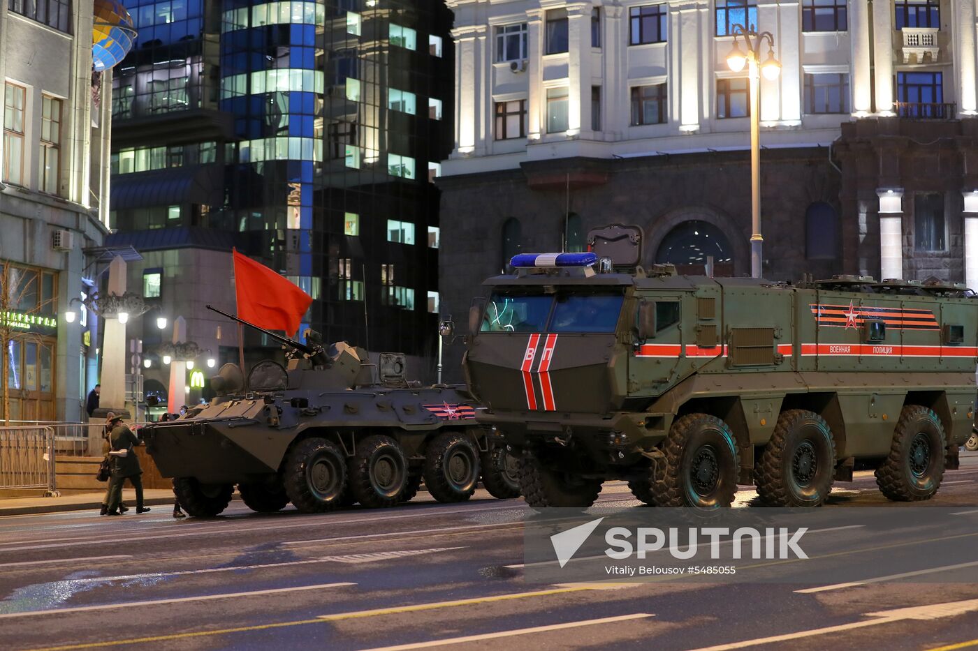 Victory Day parade rehearsal on Red Square