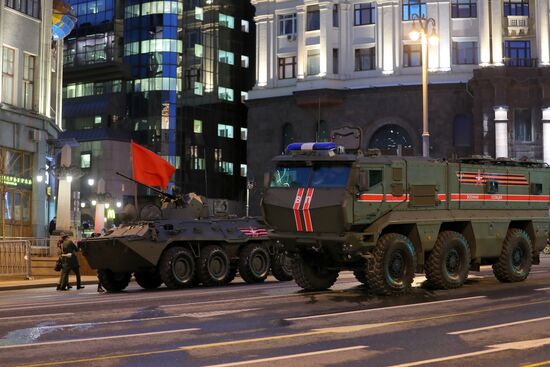 Victory Day parade rehearsal on Red Square