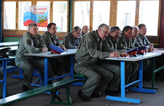 Training session of Cossack public order volunteers in Rostov Region